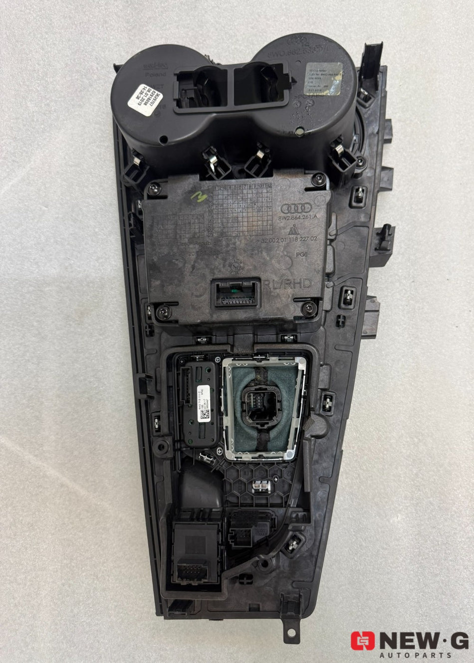 Audi RS4 B9 - Center Console Gear Shifter and MMI Control Panel Assembly