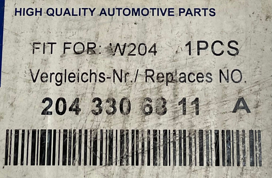 Mercedes-Benz Front Left Lower Control Arm / Strut Rod for W204 W212 X204 (OE: A2043308311) — Brand New