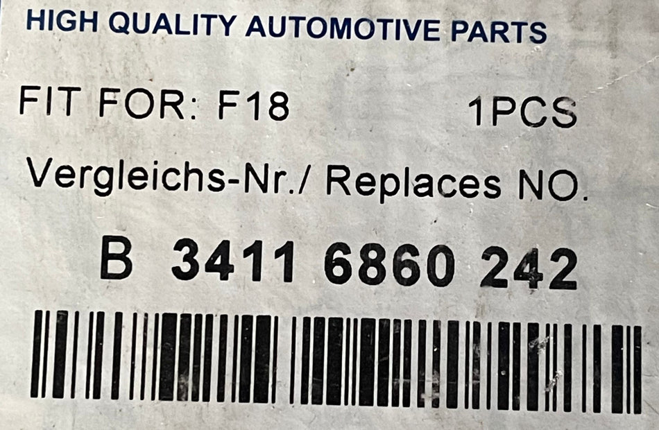 BMW Rear Brake Pads Set for F10 F18 F07 F01 F02 (OE: 34116860242) — Brand New