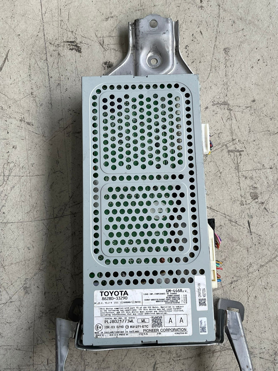 Toyota multichannel premium audio power amplifier manufactured by Pioneer Corporation