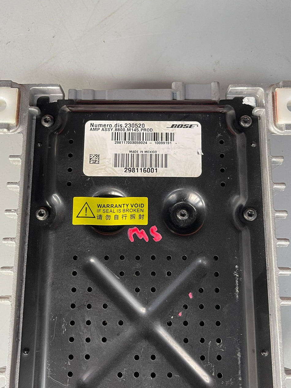 Maserati GranTurismo multi-channel high-performance digital audio amplifier manufactured by BOSE